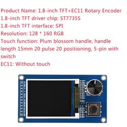 0.96/1.3/1.8/2.4-inch OLED display screen with matrix 4 key interfaces/EC11 rotary encoder combination module IIC/SPI interface