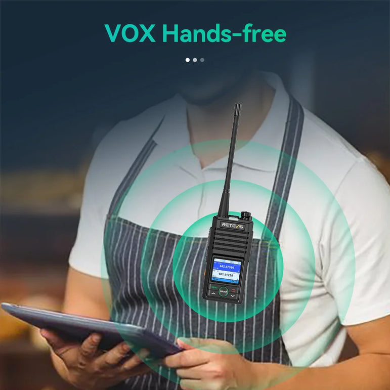 Retevis RB658 Walkie Talkie APP Control Long Range Walkie-talkie Bluetooth 5.0 UHF Professional Communication Radio for Camping