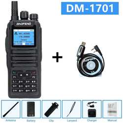 Baofeng Dm 1701 Digital Walkie Talkie Long Range dual Mode dmr Analog Open Gd77 Time slot Tier 1 +2 Radio 1801UV