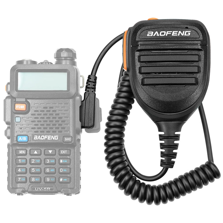 Baofeng Walkie Talkie Speaker Microphone PTT Shoulder Mic Portable for Baofeng 888S UV-5R Walkie Talkie,Radios Accessories