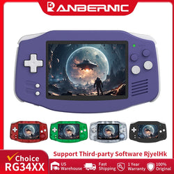 ANBERNIC RG34XX Retro Handheld Game Console 3.4” IPS Linux 64-bit 3500mAh Video Gaming Player Supports Streaming WIFI Bluetooth
