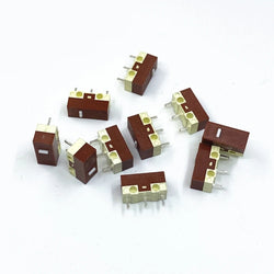 1 2 5 10 20 PCS New Original Silent Micro Switch 20 Millions Click Lifespan For HUANO Computer Mouse Mute Button 3Pins 0.05A