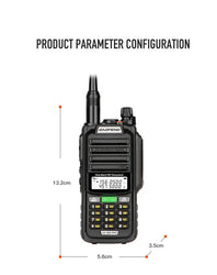 Baofeng UV-S22 PRO V2 IP68 Waterproof Walkie Talkie Dual Band 136-174/400-520MHz Ham Radio 10W Power 50KM Range 128CH FM Radio