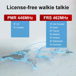 TIDRADIO 2PCS M11 Mini Walkie Talkie Profesional PMR /FRS Long Range Communication Radio Two Way Radio Transceiver Colorful