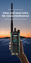 New BAOFENG UV-32 Walkie Talkie GPS 10W Bluetooth APP Programming Multi Band Wireless Copy Frequency Type-C UV32 Ham 2 Way Radio