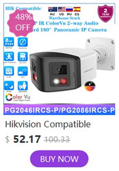 Hikvision Compatible 6/8MP Full Color Two-way Audio Turret IP Camera Vehicle Human Detection IP66 Outdoor Security Surveillance