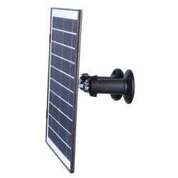 30W Solar Panel for Security Camera Micro USB/USB-C/DC5521 360°Adjustable Mount IP65 Waterproof for EufyCam/Wyze Cam