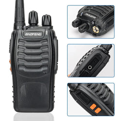 1/2 PCS Baofeng BF 888S Walkie Talkie UHF 400 470MHz 888s Long Range Two Way Ham Radios Transceiver for Hunting Hotel