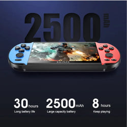 X12 Plus Handheld Game Console 7.1 inch HD Screen Handheld Portable Video Player Built-in 10,000 Classic Video Games Console