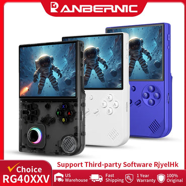 ANBERNIC RG40XXV Retro Handheld Game Console 4'' IPS Screen RGB Joystick Video E-book Player Supports WIFI Streaming HDMI Output