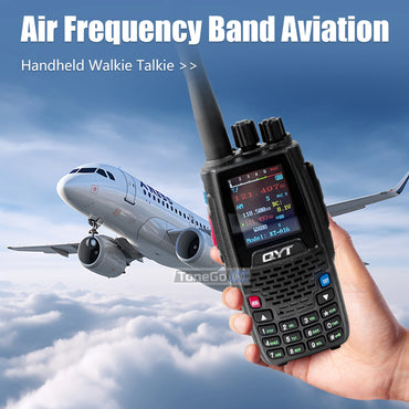 Air Band Transmit KT-A16 Walkie Talkie TX:108.000-136.999MHz RX:108.0000-136.999MHz 6W 200Ch W/10 NOAA Weather Forecast Channels
