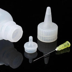 WTS-001 50ml Needle Tip Plastic Rosin Bottle Cleaning Liquid Flux AlcoholOil Dispenser Plastic Hand Bottle Cleaner DIY Repair