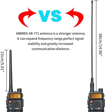 BAOFENG UV-5R 8W/5W 3800mAh High Power Ham Radio VHF&UHF Portable Two Way Radio Long Range Rechargeable Handheld Radio CB Radio