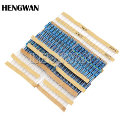 150PCS 300PCS 1/2W 1W 2W 3W Resistance 1% Metal Film Resistor Assortment Kit Set 30Kinds Each 5/10PCS 1R~750R 1K~820K Ohm