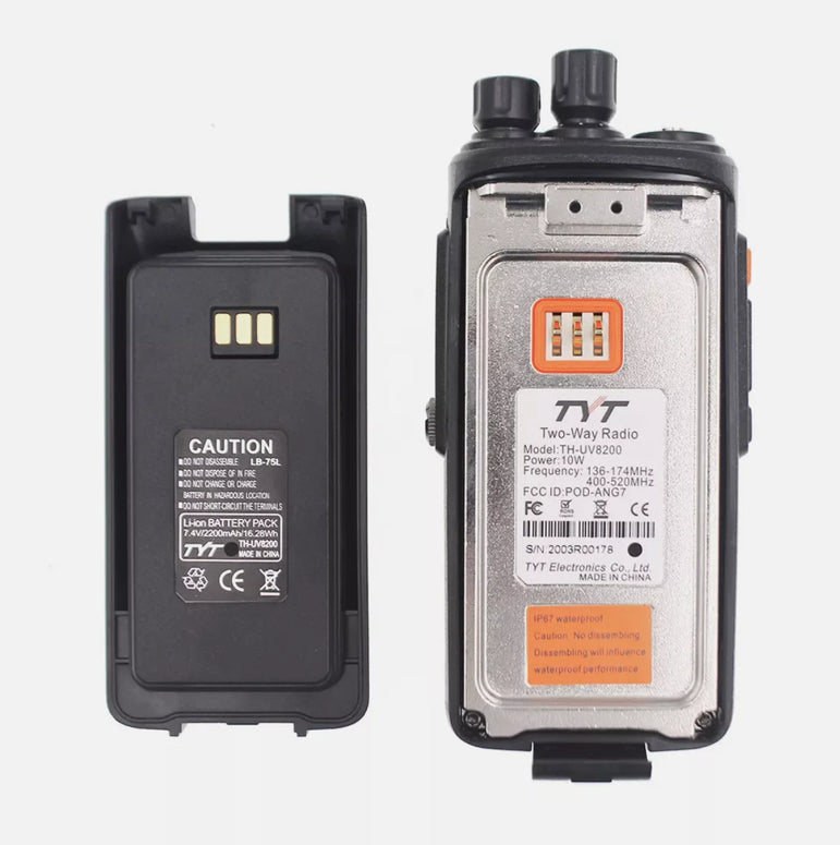 TYT TH-UV8200 10W IP67 Waterproof Transceiver Dual Band Long Distance Ham Radio
