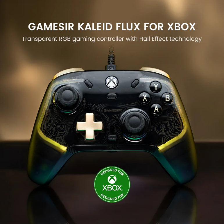GameSir Kaleid Flux Xbox Gaming Controller Wired Gamepad for Xbox Series X, Xbox Series S, Xbox One, with Hall Effect Joystick