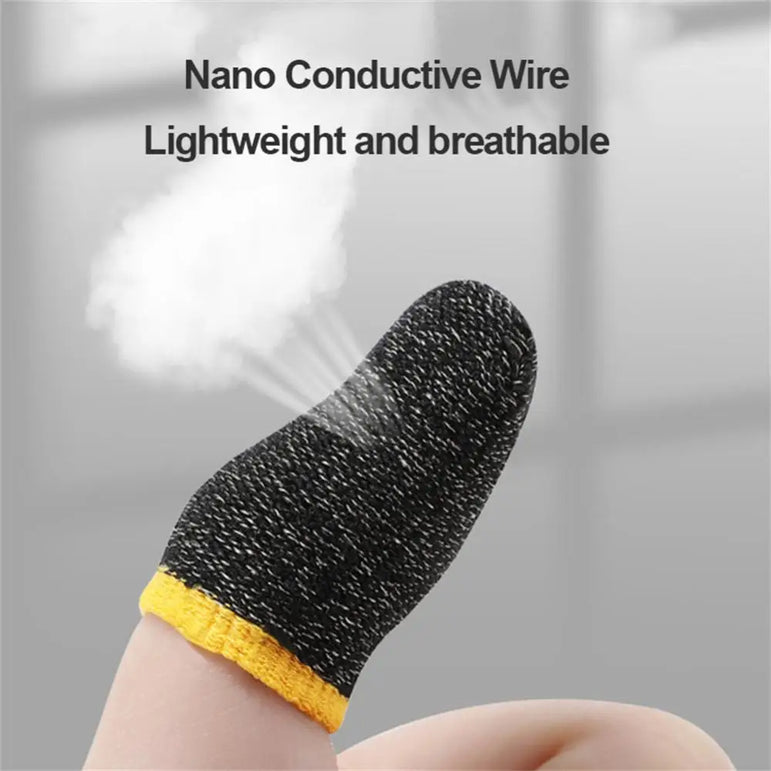 1~10PCS Super Thin Gaming Finger Sleeve Breathable Fingertips For Pubg Mobile Games Touch Screen Finger Sleeves For Gaming