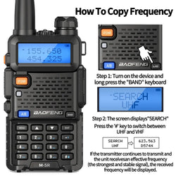 Baofeng M-5R 10W Walkie Talkie 3800mAh Battery Multi Band Wireless Copy Frequency Long Range Commutator Ham UV-5Rx K5 Two Way Ra