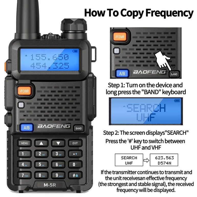 Baofeng M-5R 10W Walkie Talkie 3800mAh Battery Multi Band Wireless Copy Frequency Long Range Commutator Ham UV-5Rx K5 Two Way Ra