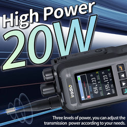 Iradio UV-99 20W Air Band Walkie Talkie Mutli Band High Power FM NOAA 1024CH Wireless Copy Frequency Long Range Type-C Ham Radio