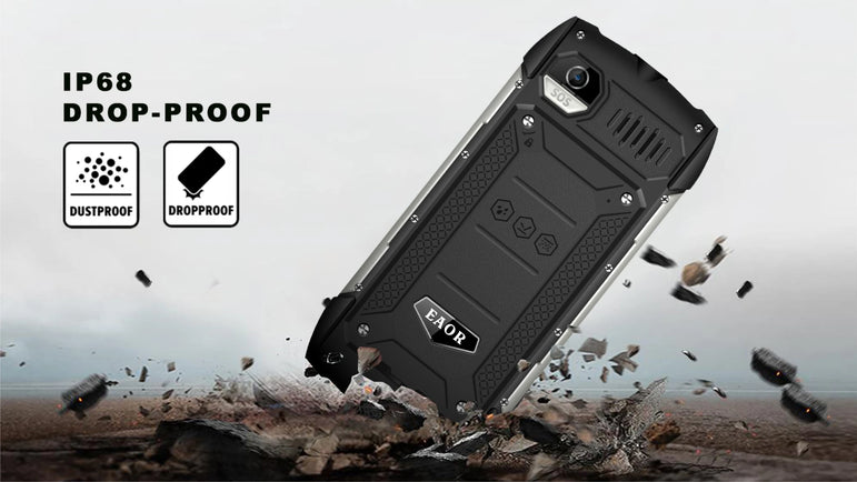 EAOR 2G Rugged Flashlight 4000mAh Big Battery Power Bank IP68 Waterproof 2.8 IPS large screen 0.3M cam MTK feature mobile Phone