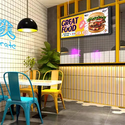 Outdoor PH5 mm 39"x14" Wifi + USB Programmable Scrolling LED Sign Message Board Full Color can Edit Text Image Animation Display