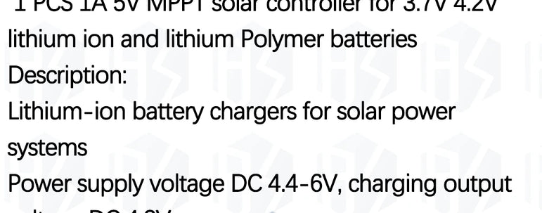 1-10PCS SD05CRMA MPPT Solar Charge Controller 1A 4.2V 3.7V 18650 LiPo Li-ion Lithium Battery Module Solar Panel Battery Charging