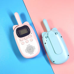 2PCS Kids Mini Walkie Talkie Rechargeable 1000mAh Handheld 0.5W 3km Radio Transceiver Interphone Child Christmas Toys Gifts