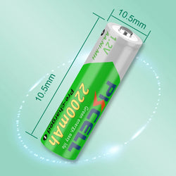 2/4/8/12/20PC AA 2200mAh Rechargeable Battery 1.2V NIMH 2A AA Pre-charged LSD Batteries for clock,toys,wireless mouse
