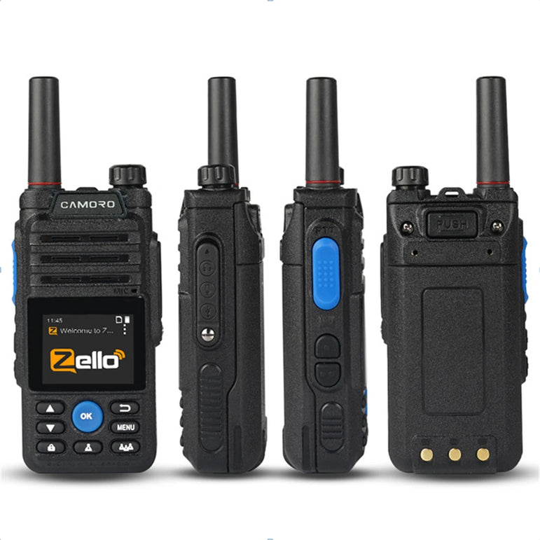 Earphones Desktop Charger 4G Gps Zello Walkie Talkie Long Range Mobile Ham POC Radio Amateur Android Walkie Talkie 50km 100 km