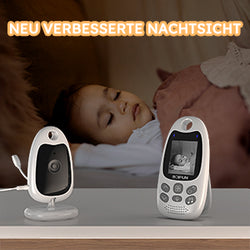 BOIFUN Baby Monitor with Camera Portable Vox Function Temperature Sensor Video 2.4 GHz Smart Standby 720p Bidirectional Voice